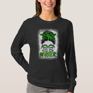 Camiseta Guerrero de la salud mental Messy Bun Mujeres Salu