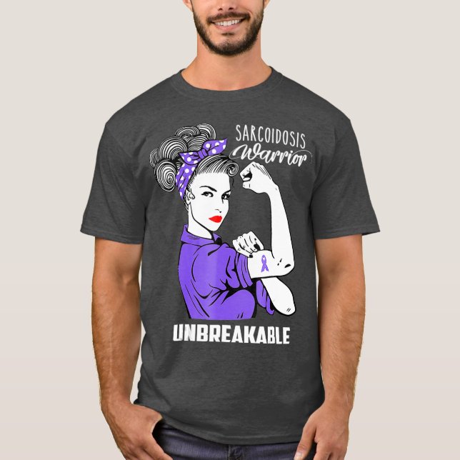 Camiseta Guerrero de la Sarcoidosis: regalo de conciencia i (Anverso)