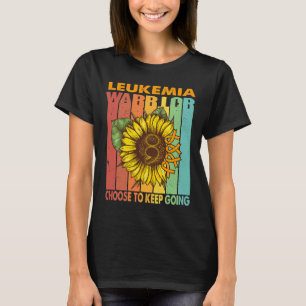 Camiseta Guerrero de leucemia girasol elige seguir adelante
