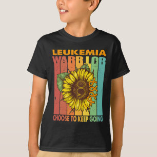 Camiseta Guerrero de leucemia girasol elige seguir adelante