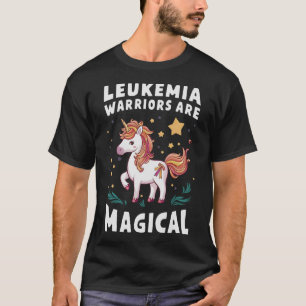 Camiseta Guerrero de leucemia Magia Unicornio Naranja Ribbo