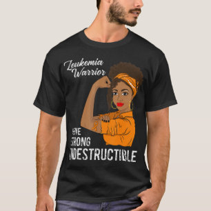 Camiseta Guerrero de leucemia sobreviviente indestructible