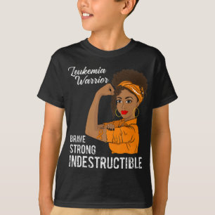 Camiseta Guerrero de leucemia sobreviviente indestructible