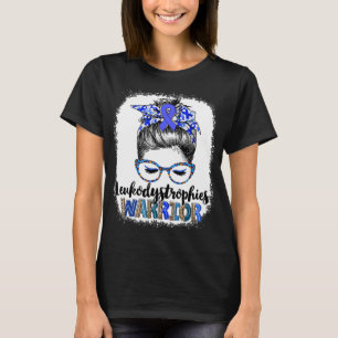 Camiseta Guerrero de Leucodistrofias con Moño Desordenado