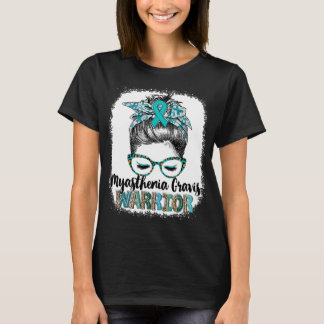 Camiseta Guerrero de Miastenia Gravis con Moño Desordenado