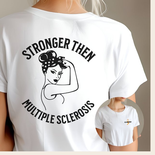Camiseta Guerrero de MS, cinta naranja, sensibilización, gi (Subido por el creador)
