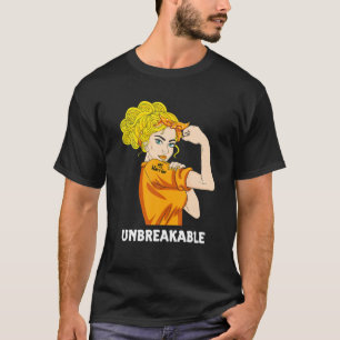 Camiseta Guerrero de MS inquebrantable Awares de Esclerosis