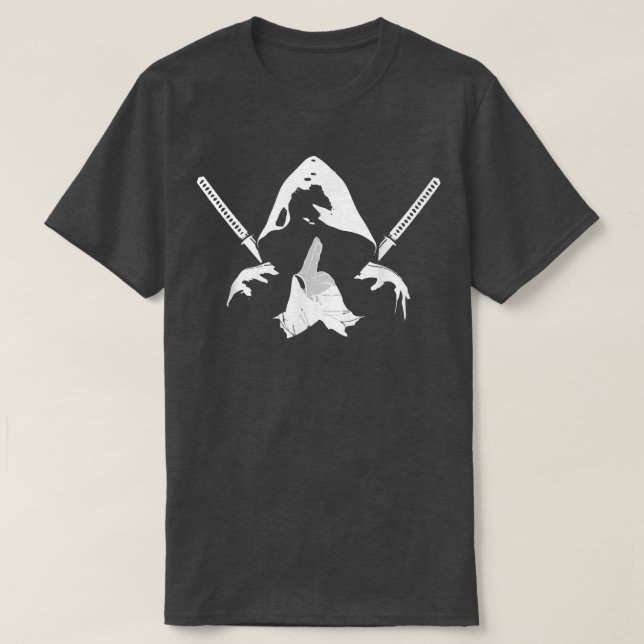 Camiseta Guerrero de Ninja bushido samurai (Diseño del anverso)