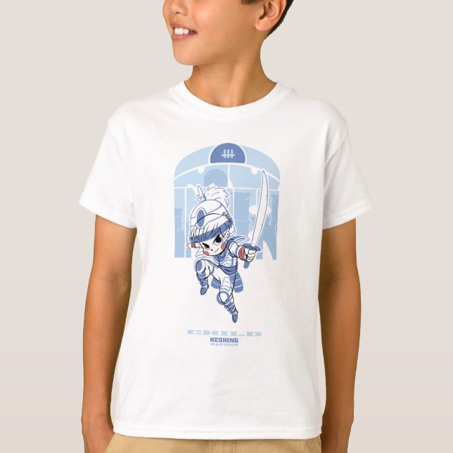 Camiseta Guerrero de niños pequeños (Anverso)