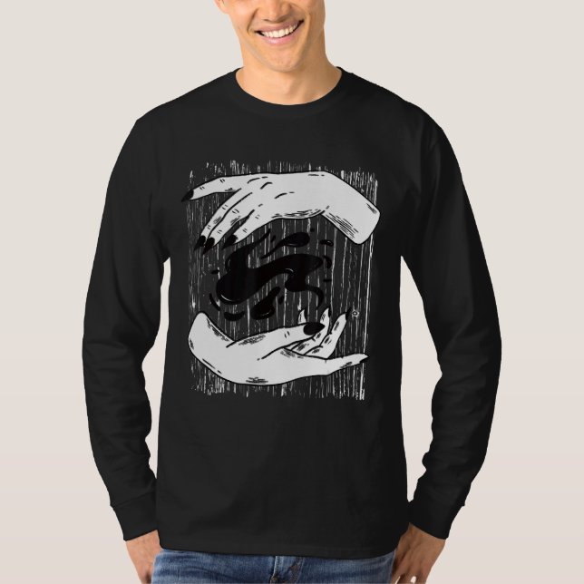 Camiseta Guerrero de Okkult Mands Wites Tarot Gothic Witch  (Anverso)