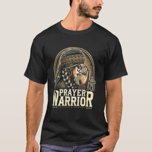 Camiseta Guerrero de oración católico religioso cristiano C