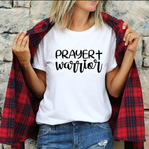 Camiseta Guerrero de Oración Fe Cristiana Moderna