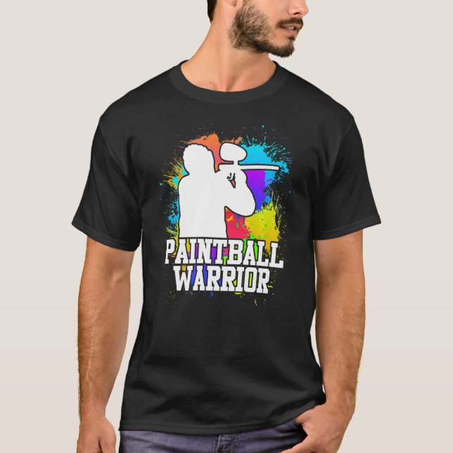 Camiseta Guerrero de Paintball (Anverso)