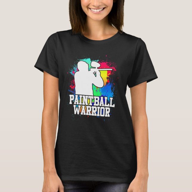 Camiseta Guerrero de Paintball (Anverso)