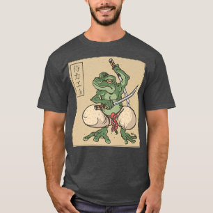 Camiseta Guerrero de rana samurai japonés código de Bushido