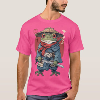 Camiseta Guerrero de rana samurai japonés Ukiyo Samurai Toa