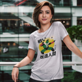 Camiseta Guerrero de robots japoneses verdes