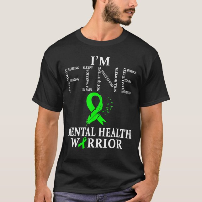 Camiseta Guerrero De Salud Mental Im Fine (Anverso)