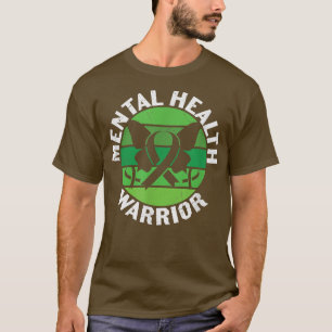 Camiseta Guerrero de salud mental mariposa verde 5574