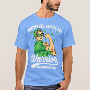 Camiseta Guerrero de salud mental Supervivientes irrompible