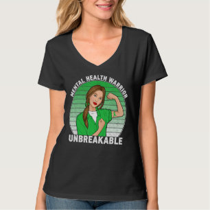 Camiseta Guerrero de Salud Mental: Un Mes de Conciencia Inq