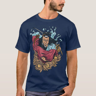 Camiseta Guerrero de Samurai animador japonés amante del ma