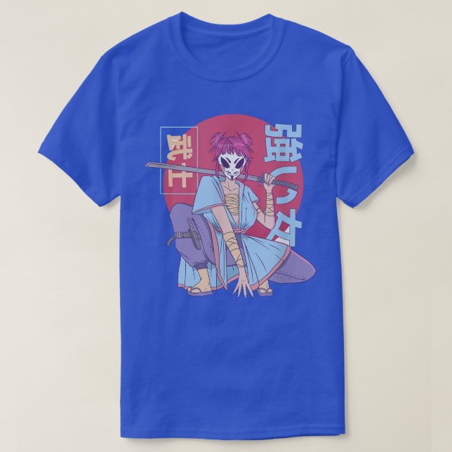 Camiseta Guerrero de Samurai Anime Japón (2) (Diseño del anverso)