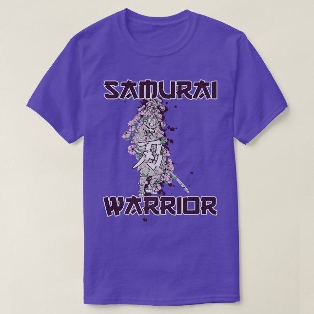 Camiseta Guerrero de Samurai arte de lucha asiático (2) (Diseño del anverso)