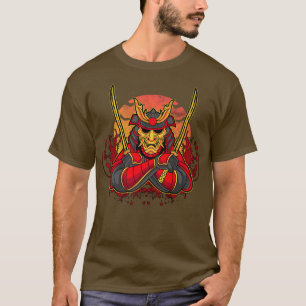 Camiseta Guerrero de Samurai Bushido Código espada japonés 