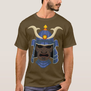 Camiseta Guerrero de Samurai Bushido Oni Máscara Cultura Ja