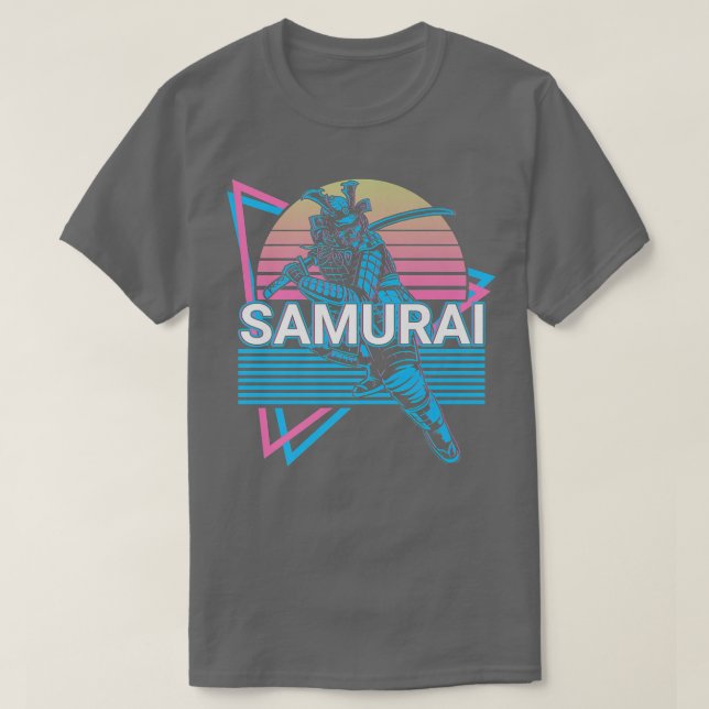 Camiseta Guerrero de Samurai Bushido Retro (2) (Diseño del anverso)