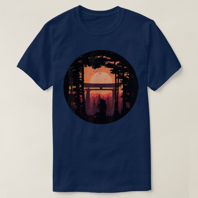 Camiseta Guerrero de Samurai código bushido hombres de espa (Diseño del anverso)