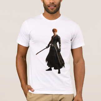 Camiseta Guerrero de Samurai con una espada en negro