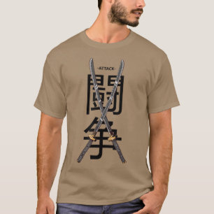 Camiseta Guerrero de Samurai Cultura Japonesa Espada Ninja