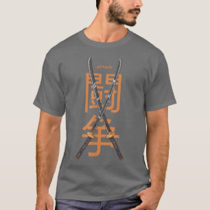Camiseta Guerrero de Samurai Cultura Japonesa Espada Ninja