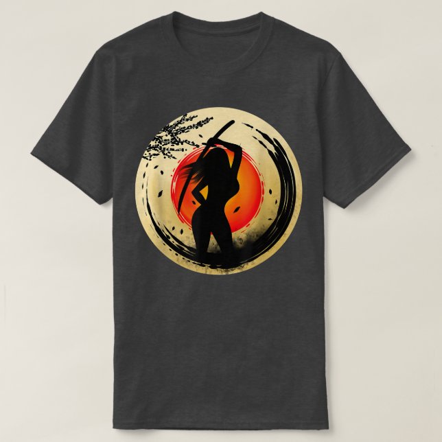 Camiseta Guerrero de Samurai de Japón572 (Diseño del anverso)