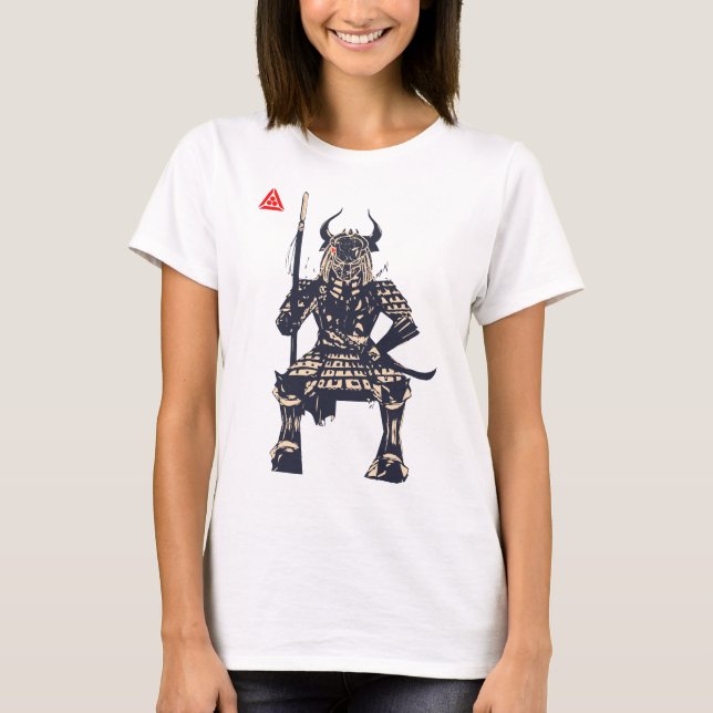 Camiseta Guerrero de Samurai Espacial (Anverso)