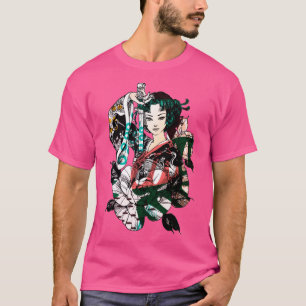 Camiseta Guerrero de Samurai Geisha japonés 1