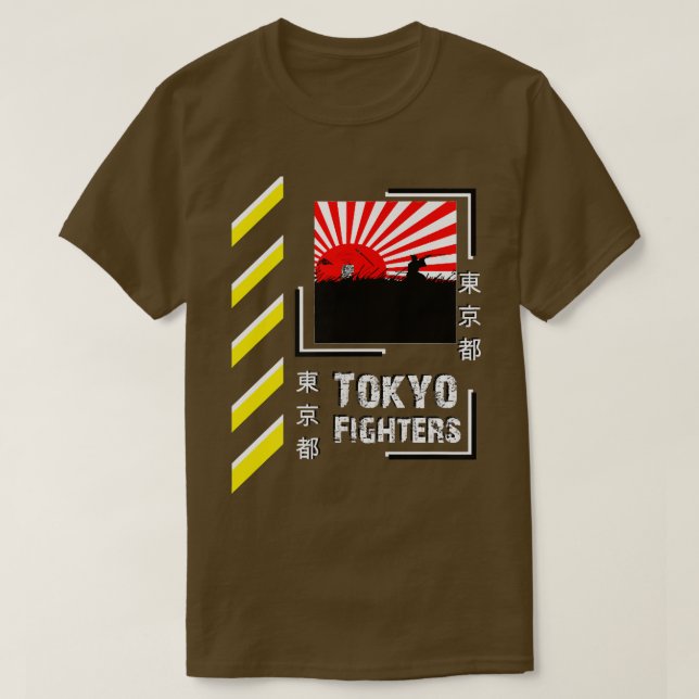 Camiseta Guerrero de Samurai Japón Combatientes de Tokio co (Diseño del anverso)