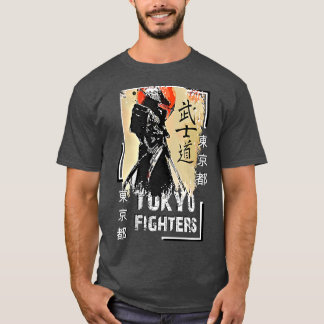 Camiseta Guerrero de Samurai Japón Ropa de estilo Tokio Reg