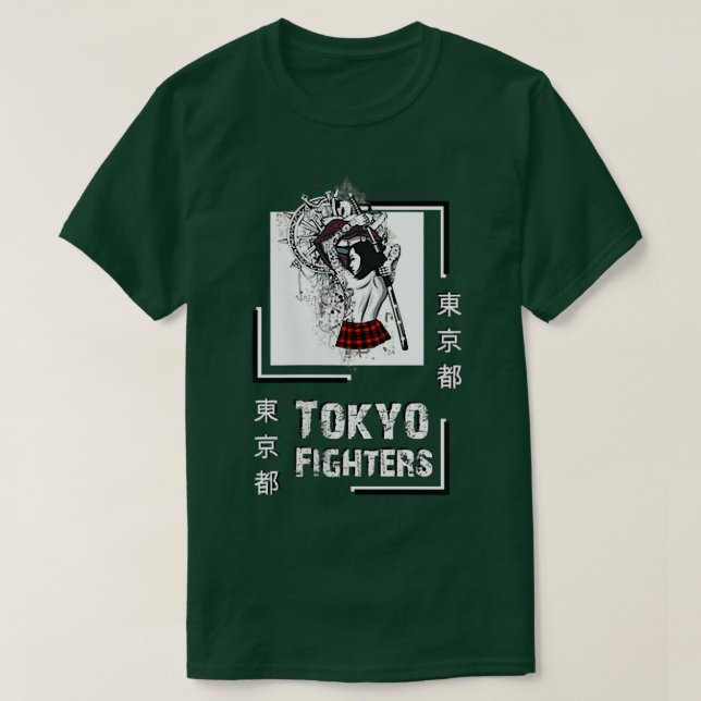 Camiseta Guerrero de Samurai Japón Ropa estilo Tokio (Diseño del anverso)