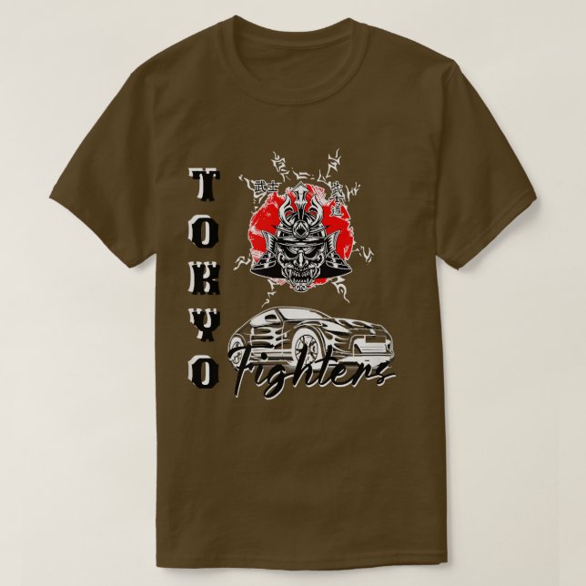 Camiseta Guerrero de Samurai Japón vestimenta estilo Tokio  (Diseño del anverso)