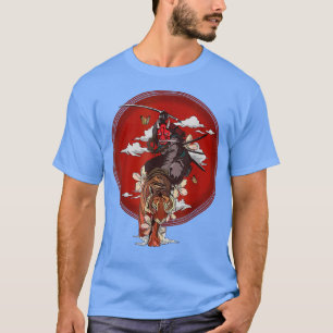 Camiseta Guerrero de Samurai Japonés espada Tiger bushido c