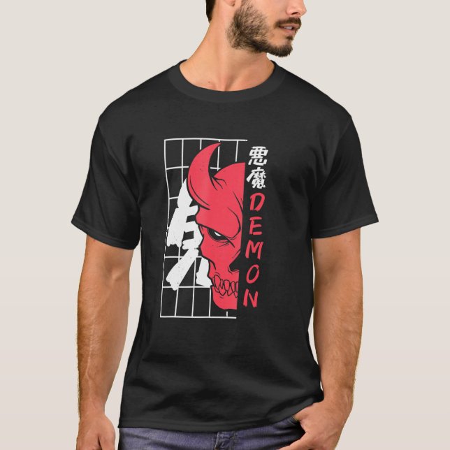Camiseta Guerrero de Samurai Japonés Oni Japan Mythology De (Anverso)