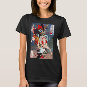 Camiseta Guerrero de Samurai lucha en caballo, Yoshitoshi