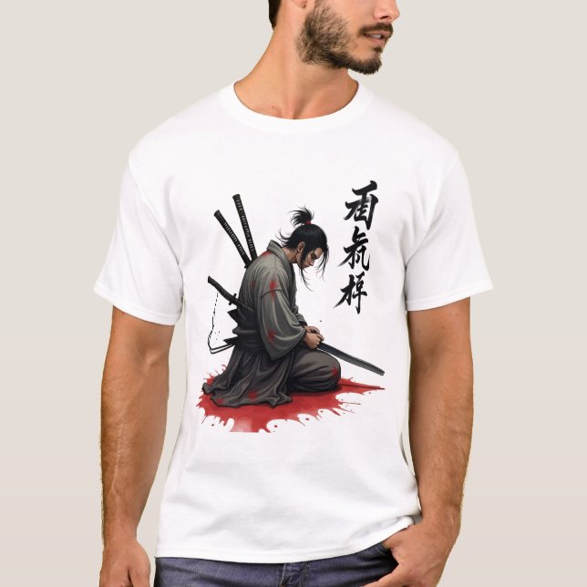 Camiseta Guerrero de Samurai Seppuku - Epic Ronin Bushido H (Anverso)