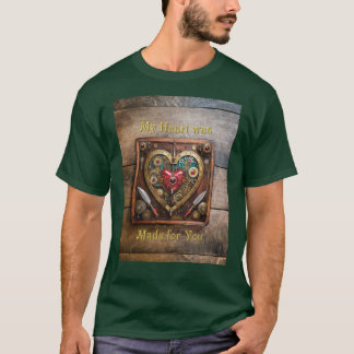 Camiseta Guerrero de San Valentín de Rubíes y Dagas Steampu
