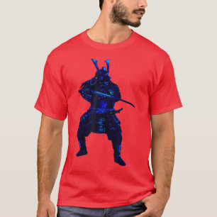 Camiseta Guerrero de sangre fría japonés Samurai luchador d
