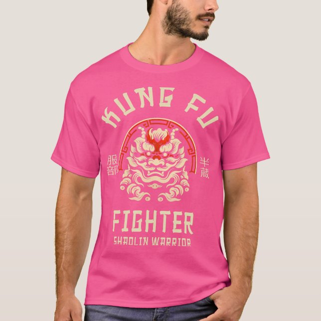 Camiseta Guerrero de Shaolin luchador Kung Fu (Anverso)