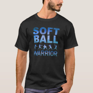 Camiseta Guerrero de softbol con bateo, Pitching y Fieldi